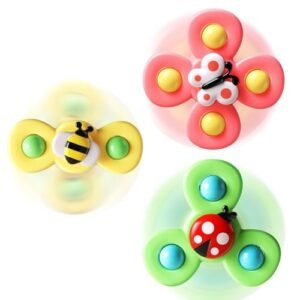 ALASOU 3PCS Suction Cup Spinner Toys