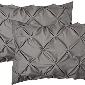 Elegant Comfort 2-Pack Sham Set Pinch Pleat Design