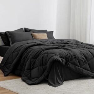 Love's cabin Twin Comforter Set Black