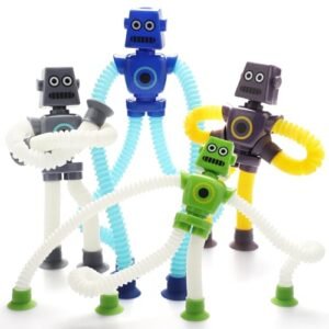 Boxgear 4 Pieces LED Shape Changing Robot Toy