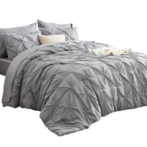 Bedsure Queen Comforter Set Grey