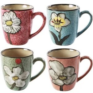 Ceramics 12oz Cappuccino Mug.Coffee mugs