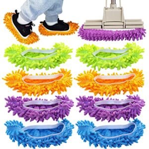 4 Pairs (8 Pieces) Mop Slippers Shoes Cover Dust Duster