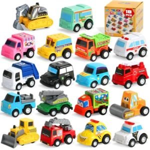 Fajiabao 18 Pcs Toddler Toys Cars