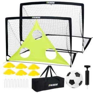 6x4 ft Kids Soccer Goals for Backyard Set of 2