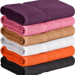 Towel and Linen Mart 100% Cotton 6 Pack Bath Towel Set