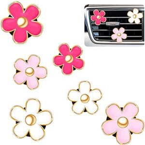 Frienda 6 Pcs Daisy Flower Air Vent Clip